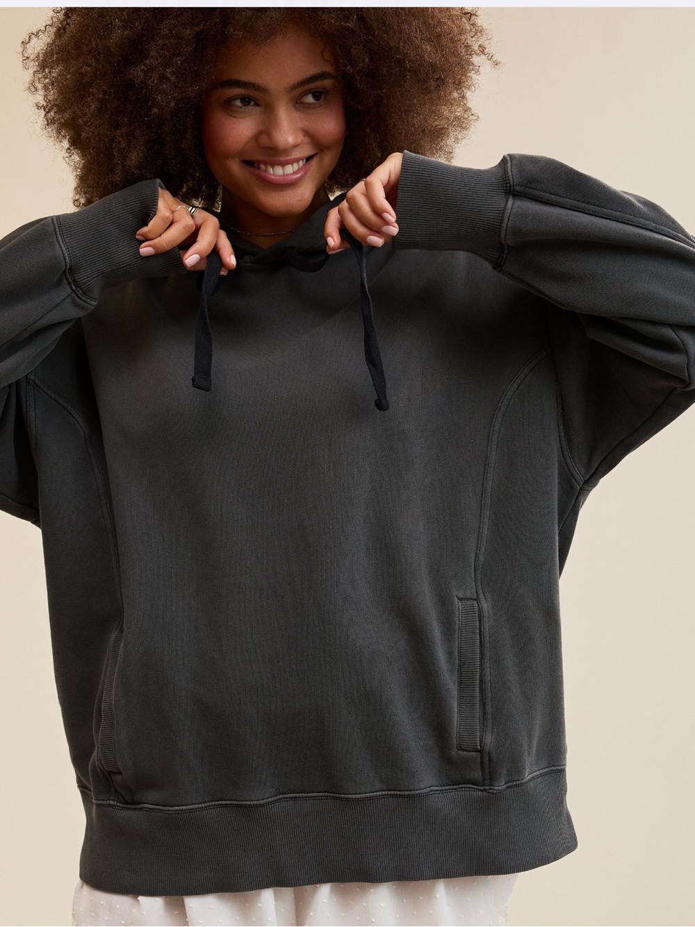 Aerie Travel Hoodie Smoked Gray Small